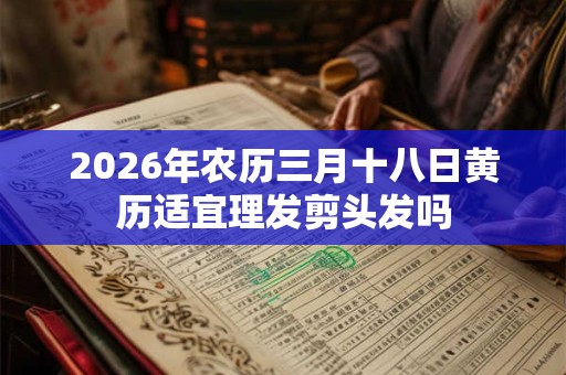 2026年农历三月十八日黄历适宜理发剪头发吗