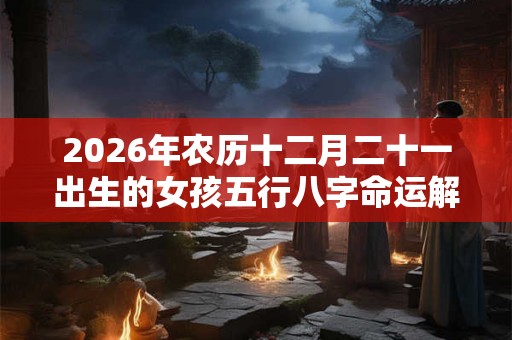 2026年农历十二月二十一出生的女孩五行八字命运解析？
