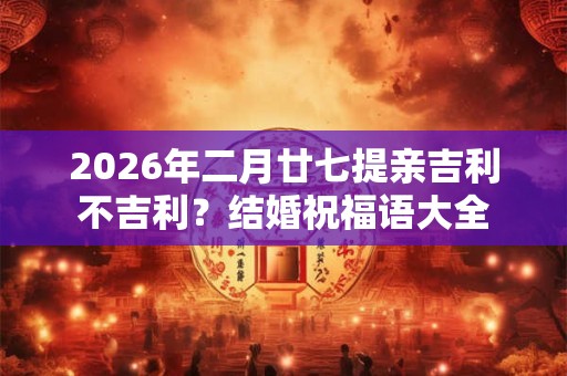 2026年二月廿七提亲吉利不吉利？结婚祝福语大全