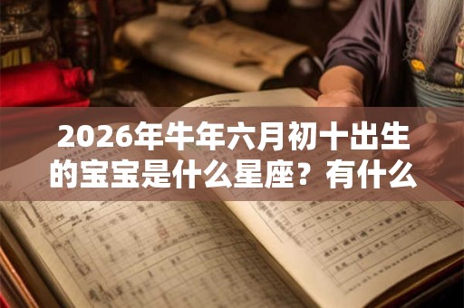 2026年牛年六月初十出生的宝宝是什么星座?有什么性格特点? 2026年牛年六月初十出生的宝宝是什么星座?有什么性格特点?