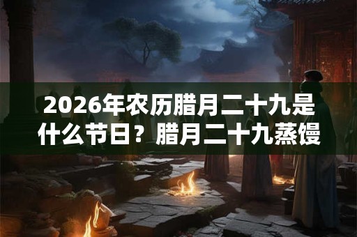 2026年农历腊月二十九是什么节日？腊月二十九蒸馒头由来