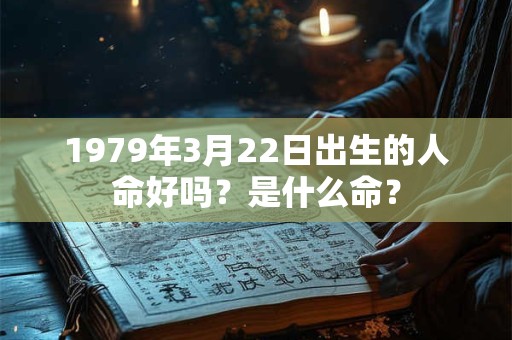 1979年3月22日出生的人命好吗?是什么命? 1979年3月22日出生的人命好吗?是什么命?