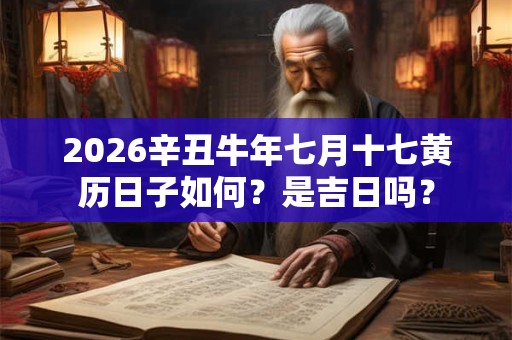 2026辛丑牛年七月十七黄历日子如何？是吉日吗？