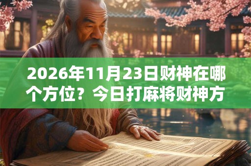 2026年11月23日财神在哪个方位？今日打麻将财神方位一览表