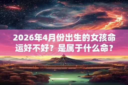 2026年4月份出生的女孩命运好不好?是属于什么命? 2026年4月份出生的女孩命运好不好?是属于什么命?
