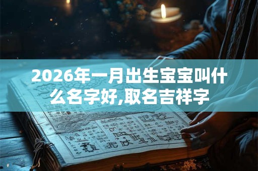 2026年一月出生宝宝叫什么名字好,取名吉祥字
