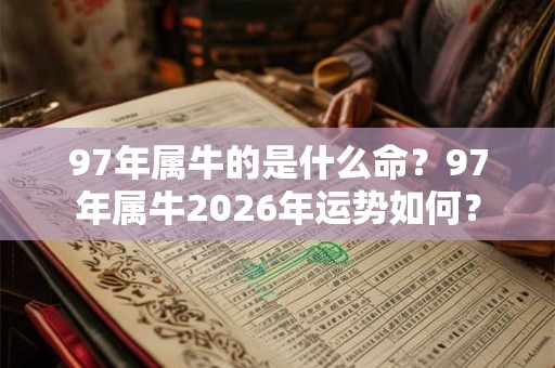 97年属牛的是什么命？97年属牛2026年运势如何？