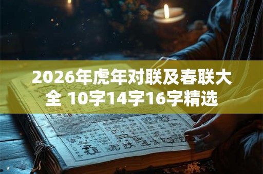 2026年虎年对联及春联大全 10字14字16字精选