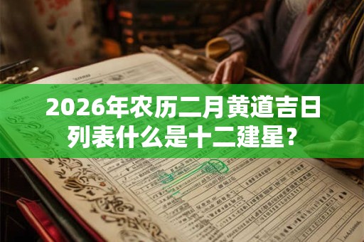 2026年农历二月黄道吉日列表什么是十二建星? 2026年农历二月黄道吉日列表什么是十二建星?