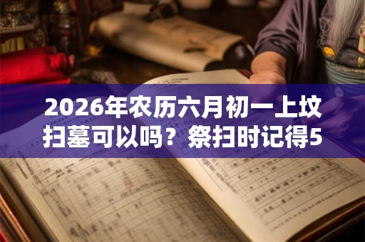 2026年农历六月初一上坟扫墓可以吗?祭扫时记得5事不做 2026年农历六月初一上坟扫墓可以吗?祭扫时记得5事不做
