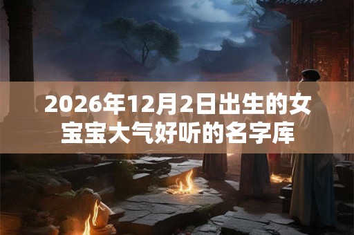 2026年12月2日出生的女宝宝大气好听的名字库