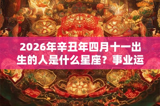 2026年辛丑年四月十一出生的人是什么星座？事业运势好不好？