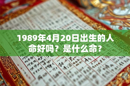 1989年4月20日出生的人命好吗?是什么命? 1989年4月20日出生的人命好吗?是什么命?