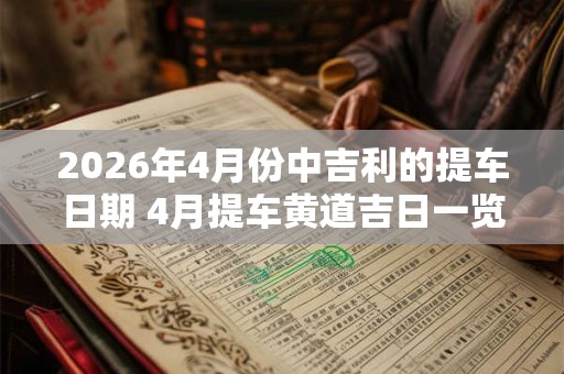 2026年4月份中吉利的提车日期 4月提车黄道吉日一览表