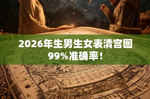 2026年生男生女表清宫图99%准确率！