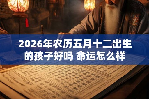 2026年农历五月十二出生的孩子好吗 命运怎么样