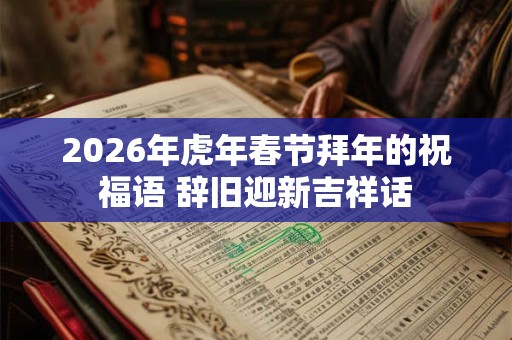 2026年虎年春节拜年的祝福语 辞旧迎新吉祥话 2026年虎年春节拜年的祝福语 辞旧迎新吉祥话