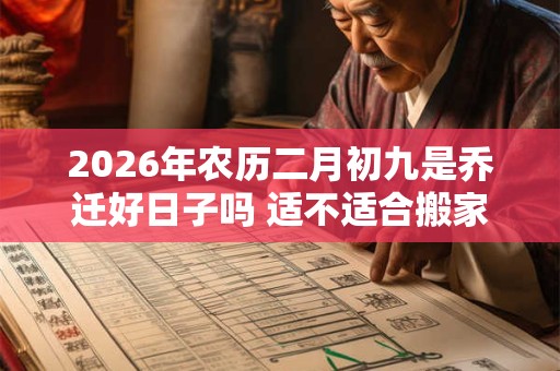 2026年农历二月初九是乔迁好日子吗 适不适合搬家 2026年农历二月初九是乔迁好日子吗 适不适合搬家