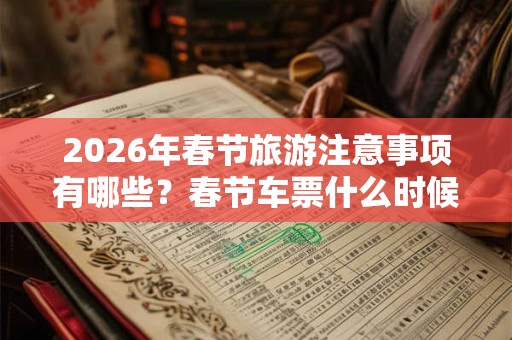 2026年春节旅游注意事项有哪些?春节车票什么时候出售? 2026年春节旅游注意事项有哪些?春节车票什么时候出售?