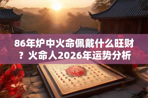 86年炉中火命佩戴什么旺财？火命人2026年运势分析