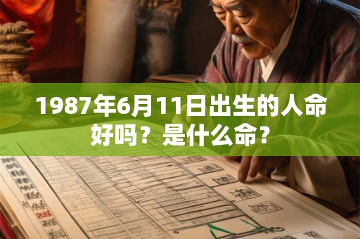 1987年6月11日出生的人命好吗？是什么命？