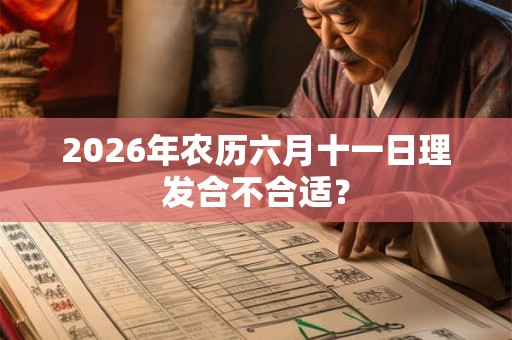 2026年农历六月十一日理发合不合适？
