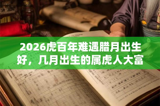 2026虎百年难遇腊月出生好,几月出生的属虎人大富大贵? 2026虎百年难遇腊月出生好,几月出生的属虎人大富大贵?