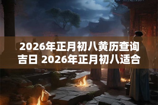 2026年正月初八黄历查询吉日 2026年正月初八适合出行吗 2026年正月初八黄历查询吉日 2026年正月初八适合出行吗