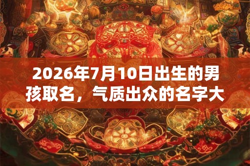 2026年7月10日出生的男孩取名，气质出众的名字大全