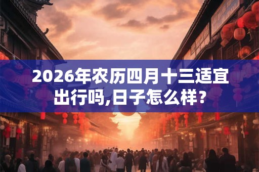 2026年农历四月十三适宜出行吗,日子怎么样? 2026年农历四月十三适宜出行吗,日子怎么样?