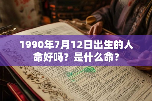 1990年7月12日出生的人命好吗?是什么命? 1990年7月12日出生的人命好吗?是什么命?