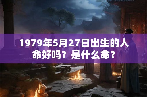 1979年5月27日出生的人命好吗？是什么命？