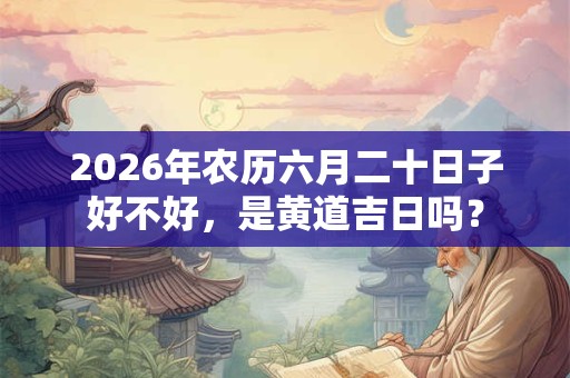 2026年农历六月二十日子好不好,是黄道吉日吗? 2026年农历六月二十日子好不好,是黄道吉日吗?