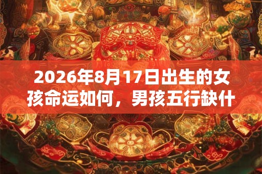 2026年8月17日出生的女孩命运如何,男孩五行缺什么 2026年8月17日出生的女孩命运如何,男孩五行缺什么