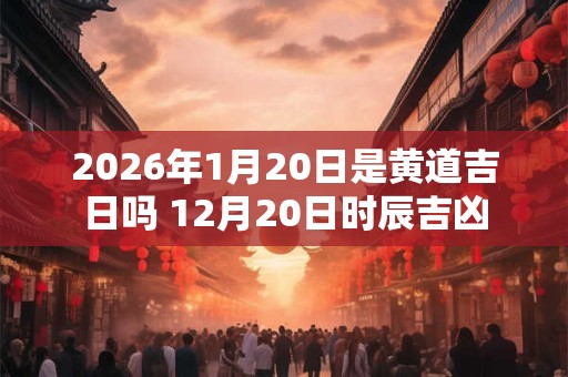 2026年1月20日是黄道吉日吗 12月20日时辰吉凶 2026年1月20日是黄道吉日吗 12月20日时辰吉凶