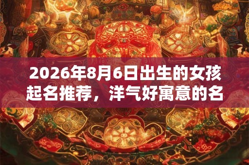 2026年8月6日出生的女孩起名推荐，洋气好寓意的名字