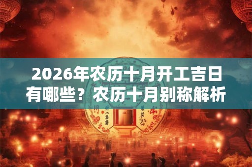 2026年农历十月开工吉日有哪些?农历十月别称解析! 2026年农历十月开工吉日有哪些?农历十月别称解析!