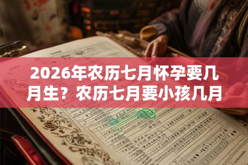 2026年农历七月怀孕要几月生？农历七月要小孩几月份生宝宝？