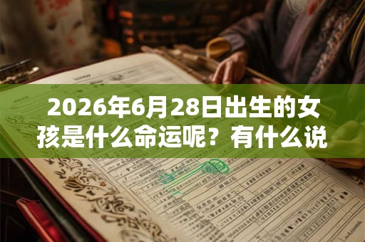 2026年6月28日出生的女孩是什么命运呢?有什么说法? 2026年6月28日出生的女孩是什么命运呢?有什么说法?