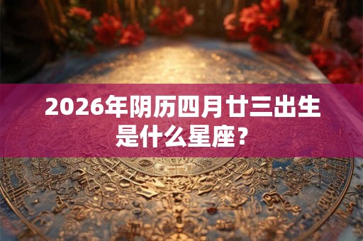 2026年阴历四月廿三出生是什么星座? 2026年阴历四月廿三出生是什么星座?