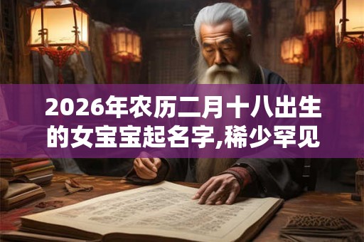 2026年农历二月十八出生的女宝宝起名字,稀少罕见的 2026年农历二月十八出生的女宝宝起名字,稀少罕见的