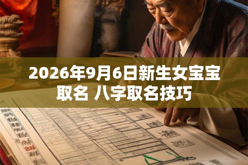 2026年9月6日新生女宝宝取名 八字取名技巧 2026年9月6日新生女宝宝取名 八字取名技巧