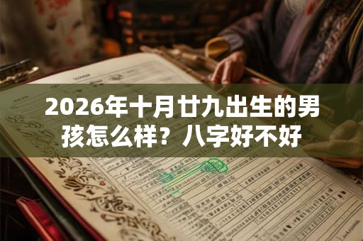 2026年十月廿九出生的男孩怎么样？八字好不好