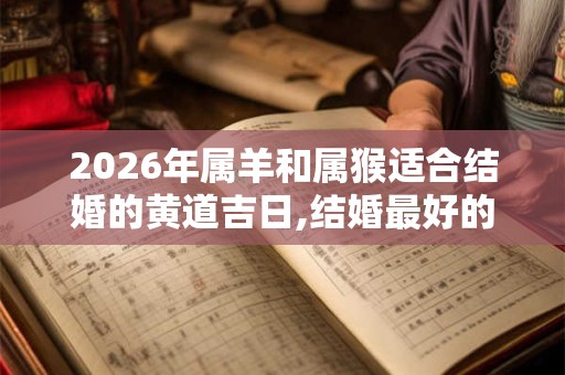 2026年属羊和属猴适合结婚的黄道吉日,结婚最好的日子