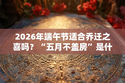 2026年端午节适合乔迁之喜吗？“五月不盖房”是什么意思