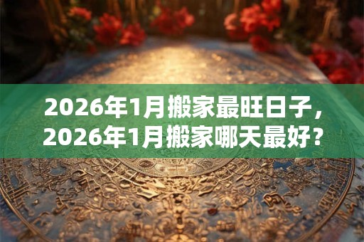2026年1月搬家最旺日子，2026年1月搬家哪天最好？