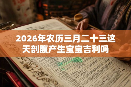 2026年农历三月二十三这天剖腹产生宝宝吉利吗