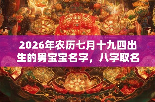 2026年农历七月十九四出生的男宝宝名字,八字取名 2026年农历七月十九四出生的男宝宝名字,八字取名