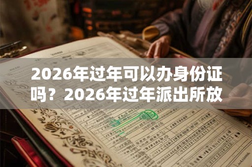 2026年过年可以办身份证吗?2026年过年派出所放假吗? 2026年过年可以办身份证吗?2026年过年派出所放假吗?