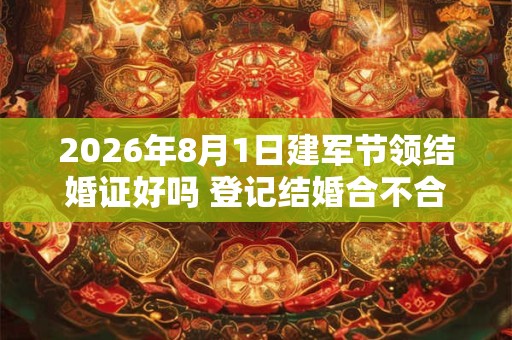2026年8月1日建军节领结婚证好吗 登记结婚合不合适 2026年8月1日建军节领结婚证好吗 登记结婚合不合适